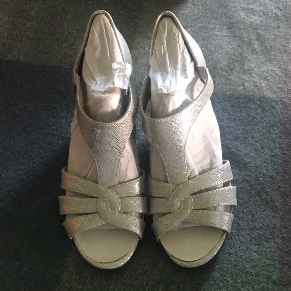 Elegant Silver Women's Sandals